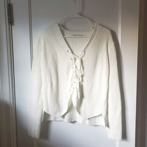 White medium sweater